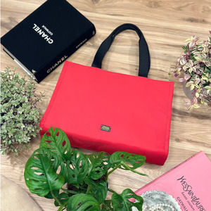 New Frances Valentine Red Tote Bag W/ Side & Interior Pockets